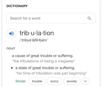 tribulation